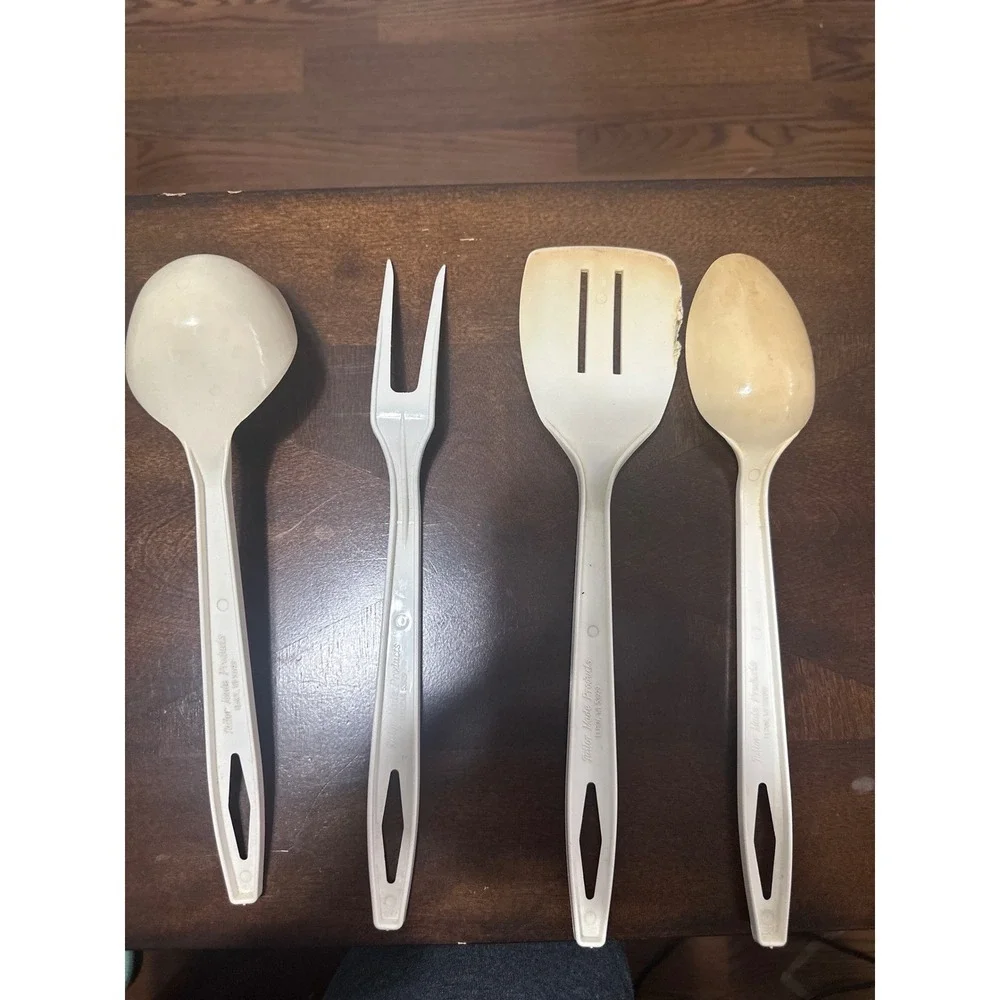 Vintage Tailor Made Kitchen Utensils Serving Spoon Slotted Spatula Fork